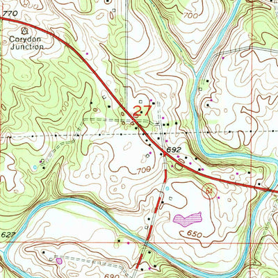 United States Geological Survey Crandall, IN (1954, 24000-Scale) digital map