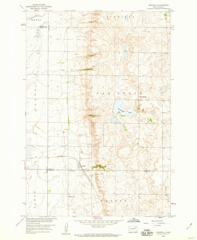 United States Geological Survey Crandall, SD (1958, 24000-Scale) digital map