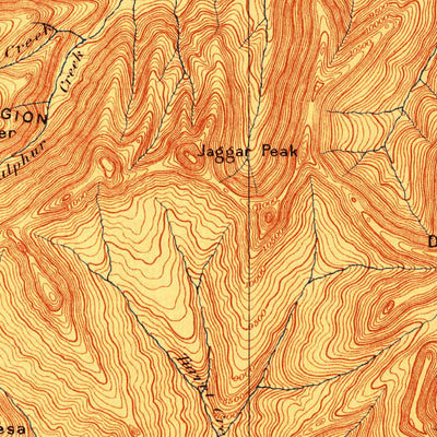 United States Geological Survey Crandall, WY (1899, 125000-Scale) digital map