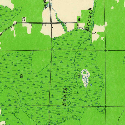 United States Geological Survey Crandon, WI (1939, 48000-Scale) digital map