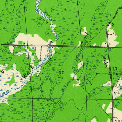 United States Geological Survey Crandon, WI (1939, 48000-Scale) digital map