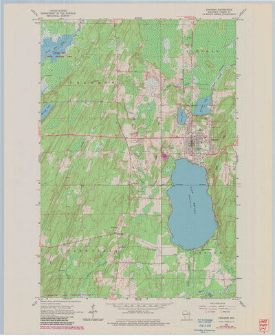 United States Geological Survey Crandon, WI (1965, 24000-Scale) digital map