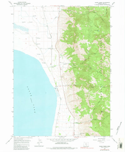 United States Geological Survey Crane Creek, OR (1964, 24000-Scale) digital map