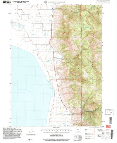 United States Geological Survey Crane Creek, OR (2004, 24000-Scale) digital map