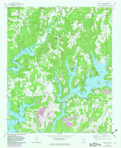 United States Geological Survey Crane Hill, AL (1969, 24000-Scale) digital map