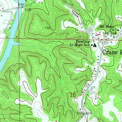 United States Geological Survey Crane Hill, AL (1969, 24000-Scale) digital map