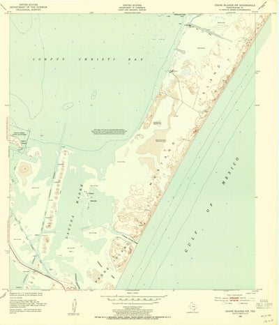 United States Geological Survey Crane Islands NW, TX (1951, 24000-Scale) digital map