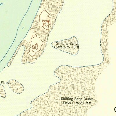 United States Geological Survey Crane Islands NW, TX (1951, 24000-Scale) digital map