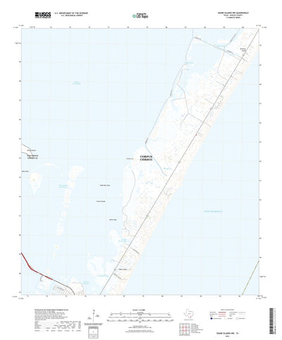 United States Geological Survey Crane Islands NW, TX (2022, 24000-Scale) digital map
