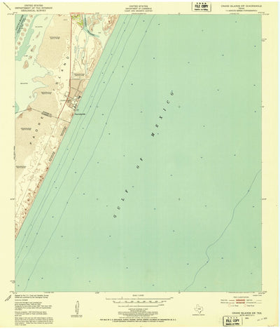 United States Geological Survey Crane Islands SW, TX (1951, 24000-Scale) digital map