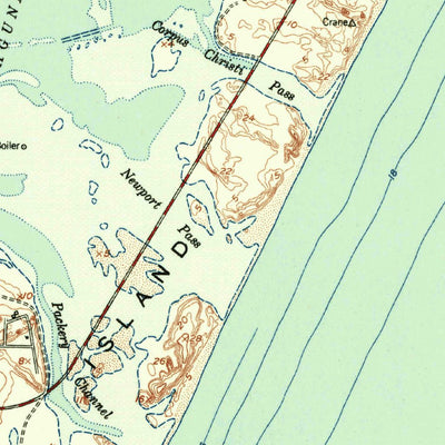 United States Geological Survey Crane Islands, TX (1951, 62500-Scale) digital map