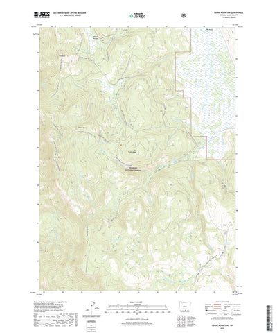 United States Geological Survey Crane Mountain, OR (2020, 24000-Scale) digital map