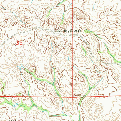 United States Geological Survey Crane NE, MT (1966, 24000-Scale) digital map