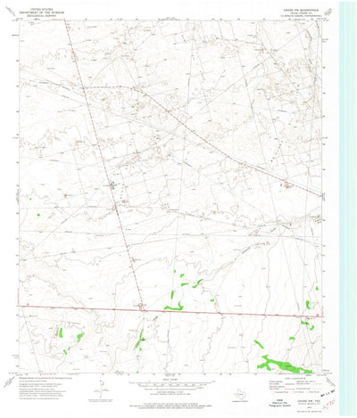 United States Geological Survey Crane NW, TX (1974, 24000-Scale) digital map