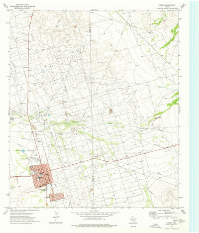 United States Geological Survey Crane, TX (1974, 24000-Scale) digital map
