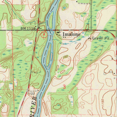 United States Geological Survey Crane, WI (1972, 24000-Scale) digital map