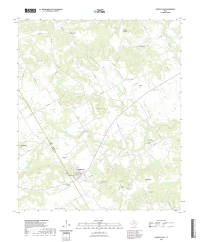 United States Geological Survey Cranfills Gap, TX (2022, 24000-Scale) digital map