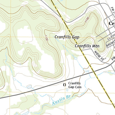 United States Geological Survey Cranfills Gap, TX (2022, 24000-Scale) digital map