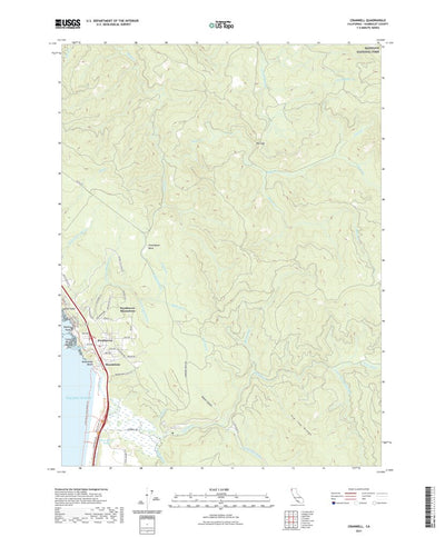 United States Geological Survey Crannell, CA (2021, 24000-Scale) digital map