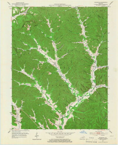 United States Geological Survey Cranston, KY (1951, 24000-Scale) digital map