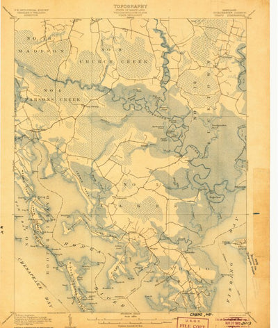 United States Geological Survey Crapo, MD (1905, 62500-Scale) digital map