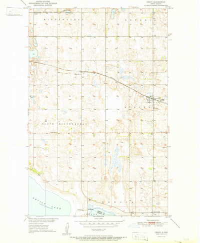 United States Geological Survey Crary, ND (1951, 24000-Scale) digital map