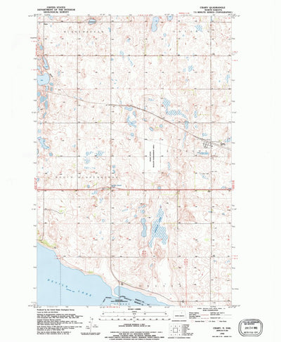 United States Geological Survey Crary, ND (1994, 24000-Scale) digital map