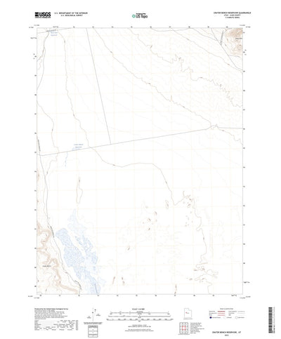 United States Geological Survey Crater Bench Reservoir, UT (2023, 24000-Scale) digital map