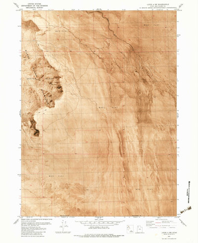 United States Geological Survey Crater Island East, UT (1983, 24000-Scale) digital map