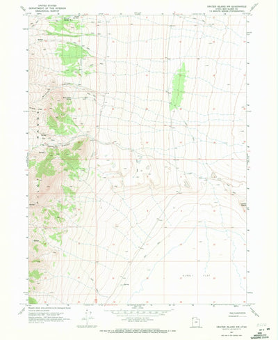 United States Geological Survey Crater Island NW, UT (1967, 24000-Scale) digital map