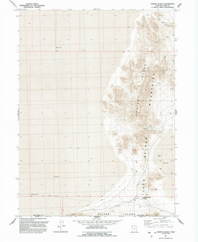 United States Geological Survey Crater Island, UT (1991, 24000-Scale) digital map