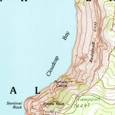 United States Geological Survey Crater Lake East, OR (1985, 24000-Scale) digital map