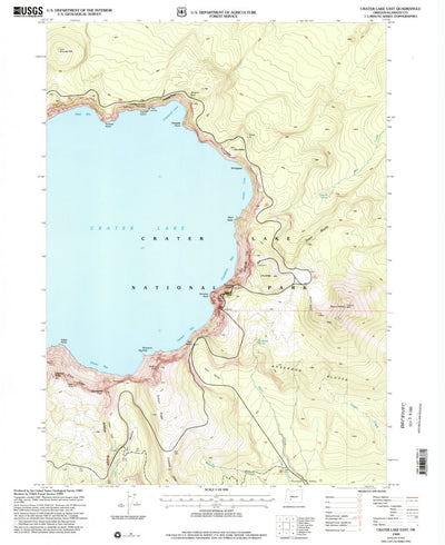 United States Geological Survey Crater Lake East, OR (1999, 24000-Scale) digital map