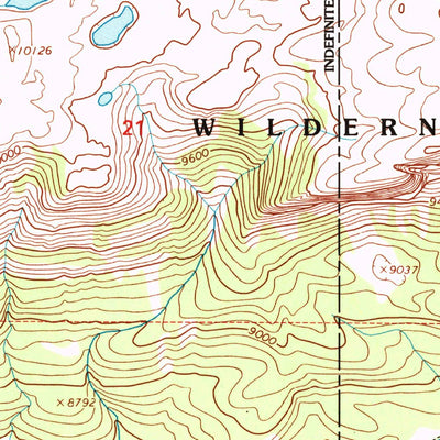 United States Geological Survey Crater Lake, WY (1996, 24000-Scale) digital map