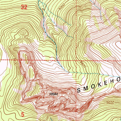 United States Geological Survey Crater Lake, WY (1996, 24000-Scale) digital map