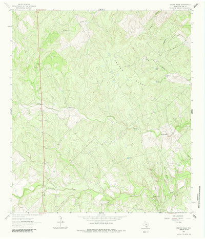 United States Geological Survey Crater Ridge, TX (1963, 24000-Scale) digital map