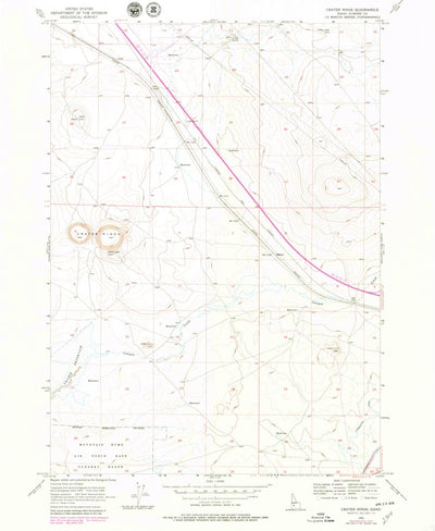 United States Geological Survey Crater Rings, ID (1956, 24000-Scale) digital map