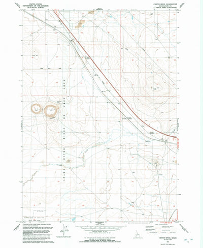 United States Geological Survey Crater Rings, ID (1992, 24000-Scale) digital map