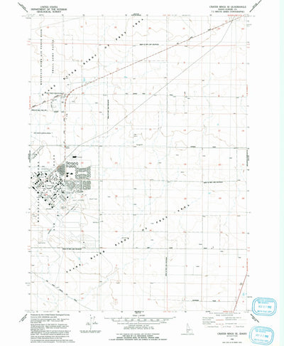 United States Geological Survey Crater Rings SE, ID (1992, 24000-Scale) digital map