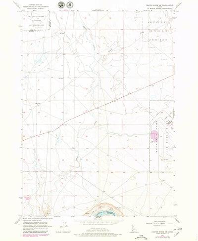 United States Geological Survey Crater Rings SW, ID (1956, 24000-Scale) digital map