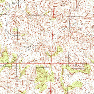 United States Geological Survey Crater Sink, WY (1985, 24000-Scale) digital map