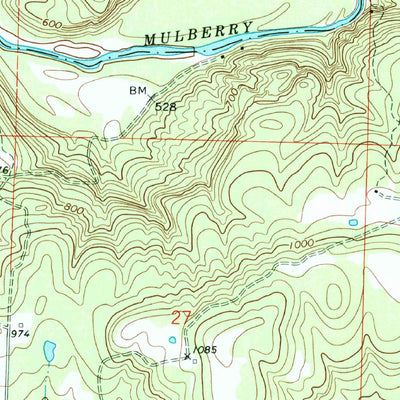 United States Geological Survey Cravens, AR (1973, 24000-Scale) digital map
