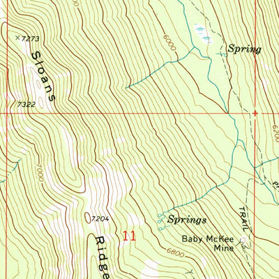 United States Geological Survey Crawfish Lake, OR (1972, 24000-Scale) digital map