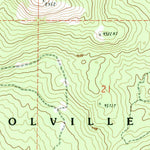 United States Geological Survey Crawfish Lake, WA (1989, 24000-Scale) digital map