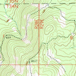 United States Geological Survey Crawfish Lake, WA (1989, 24000-Scale) digital map