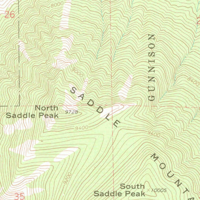 United States Geological Survey Crawford, CO (1965, 24000-Scale) digital map