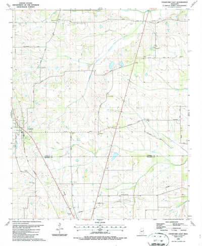 United States Geological Survey Crawford East, MS (1987, 24000-Scale) digital map