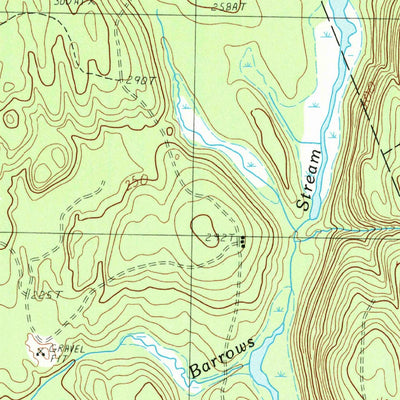 United States Geological Survey Crawford Lake, ME (1990, 24000-Scale) digital map