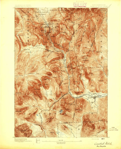 United States Geological Survey Crawford Notch, NH (1895, 62500-Scale) digital map
