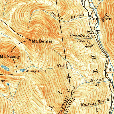 United States Geological Survey Crawford Notch, NH (1896, 62500-Scale) digital map